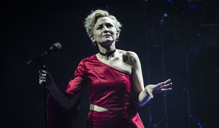 Stine Bramsen og hendes band var på scenen i 80 minutter i DR Byen på Amager. Foto: Jonas Olufson