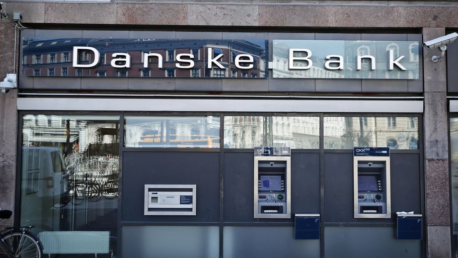 Danske Banks filial på Nørreport i København har været udsat for hærværk. Foto: Jens Dresling/Ritzau Scanpix