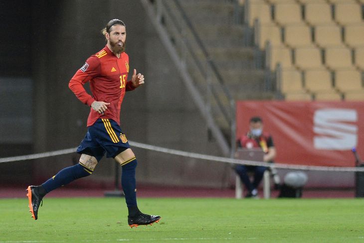 Sergio Ramos spillede senest for Spanien i en VM-kvalifikationskamp mod Kosovo i marts 2021. (Arkivfoto). Foto: Cristina Quicler/Ritzau Scanpix