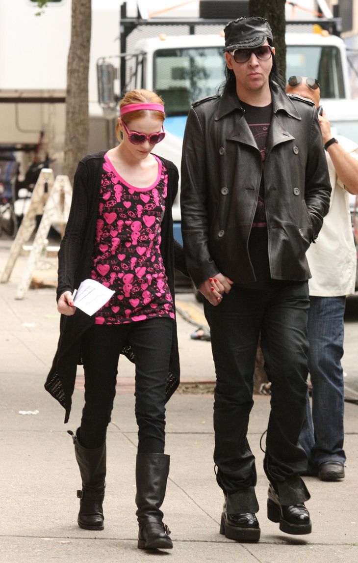 Evan Rachel Wood og Marilyn Manson datede fra 2006 til 2010. Foto: Henry McGee/MediaPunch/Ritzau Scanpix
