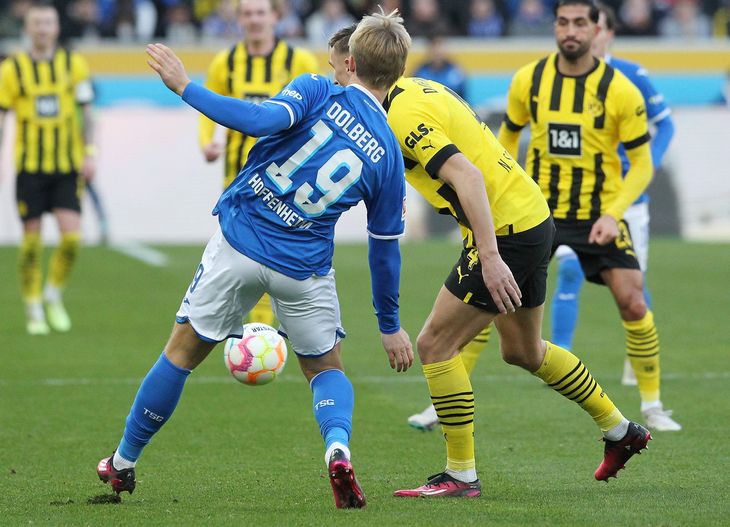 TSG Hoffenheim tabte lørdag 0-1 til Dortmund. Foto: Daniel Roland/Ritzau Scanpix