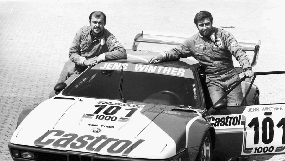 Lars Viggo Jensen (tv.) og Jens Winther skrev historie, da de som de første danskere i 1986 gennemførte Le Mans. Foto: Polfoto