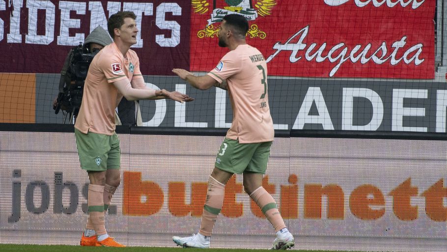 Jens Stage udlignede til 1-1 efter et kvarters spil, efter at Werder Bremen var kommet bagud efter kun seks minutter. Foto: Stefan Puchner/Ritzau Scanpix