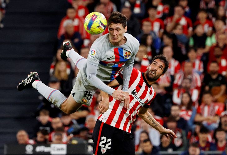 Andreas Christensen spillede hele kampen i Barcelonas forsvar, der ikke lukkede mål ind mod Athletic Club. I hvert fald ikke officielt. Foto: Vincent West/Reuters/Ritzau Scanpix