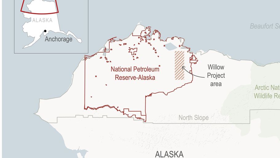 Præsident Joe Bidens administration har mandag godkendt olieprojektet, som giver selskabet ConocoPhilips lov til at bore efter olie i National Petroleum Reserve i det nordlige Alaska. Foto: Unknown/Ritzau Scanpix