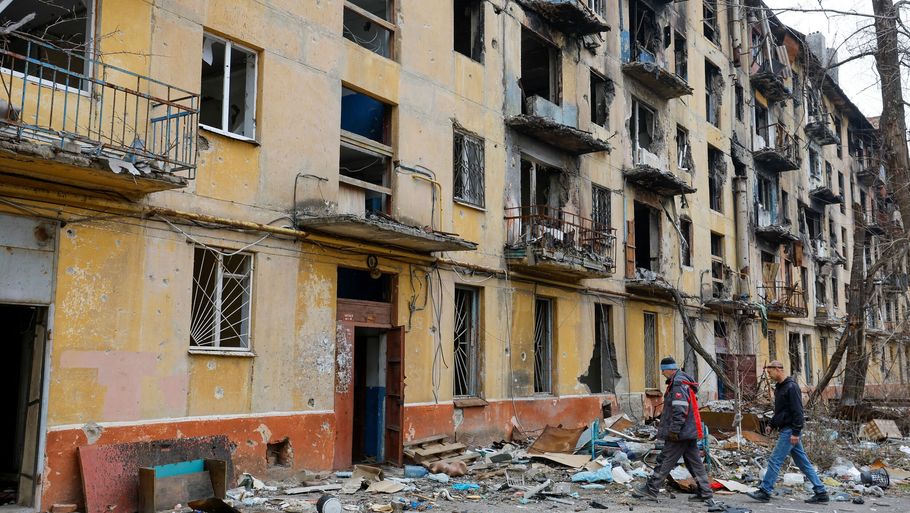 FN anslår, at 90 procent af beboelsesejendommene i Mariupol er blevet ødelagt eller tilintetgjort under de russiske bombardementer. (Arkivfoto). Foto: Alexander Ermochenko/Reuters
