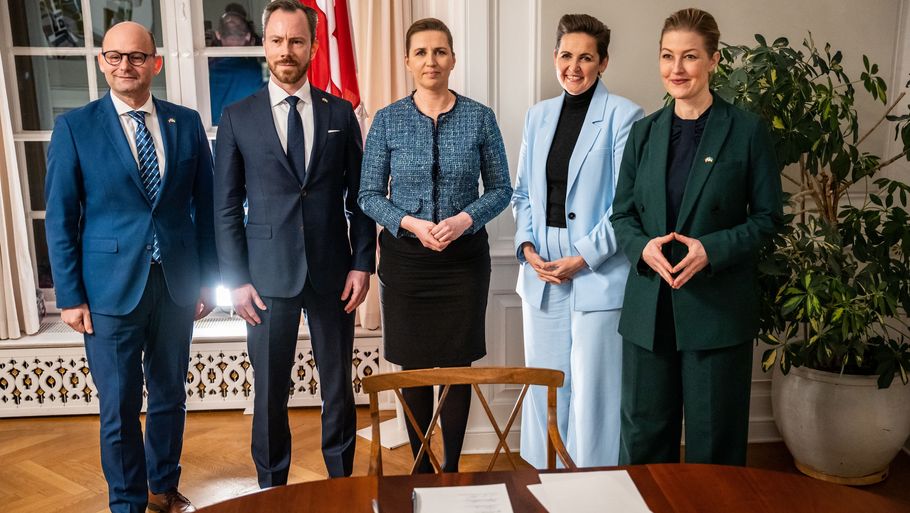 Det blev politisk aftalt i marts sidste år, at Danmark i fremtiden skal bruge tre procent af bnp på forsvarsudgifter. Fem partier stod bag. (Arkivfoto). Foto: Emil Helms/Ritzau Scanpix