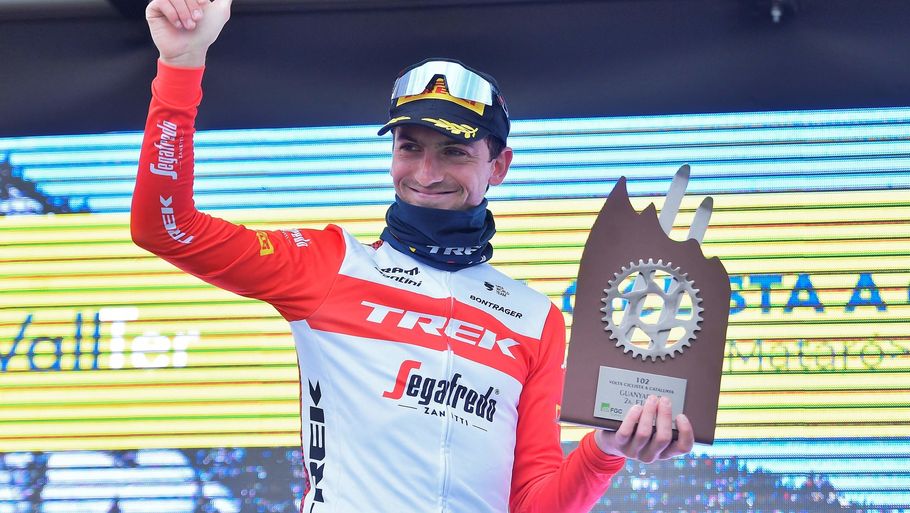 Gulio Ciccone sejrede på 2. etape af Catalonien Rundt, og den triumf havde en helt særlig betydning for italieneren. Foto: Pau Barrena/Ritzau Scanpix