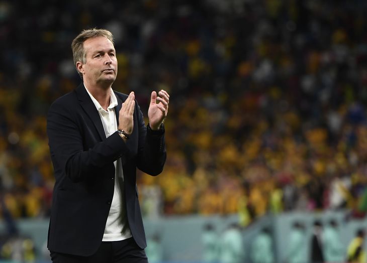 Kasper Hjulmand efter Danmarks VM-exit i Qatar. Foto: Lars Poulsen