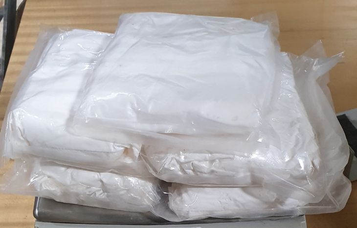 I oktober sidste år fandt toldere 12 kilo amfetamin. Foto: Toldstyrelsen