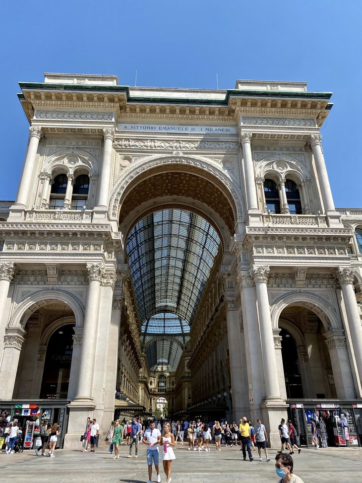 Arkaden Galleria Vittorio Emanuele II stod færdig i 1877. Foto: Sophie Schou Jensen
