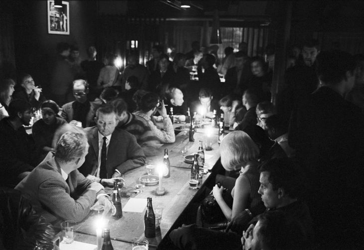 Sådan så der ud inde på jazzklubben Montmartre i 1965. Foto: Lars Hansen 