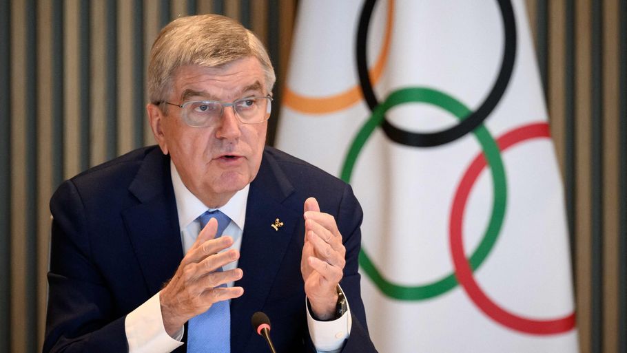 IOC-præsident Thomas Bach forklarede på et pressemøde, at der endnu ikke er taget til stilling til russisk og belarusisk OL-deltagelse i 2024. (Arkivfoto). Foto: Fabrice Coffrini/Ritzau Scanpix