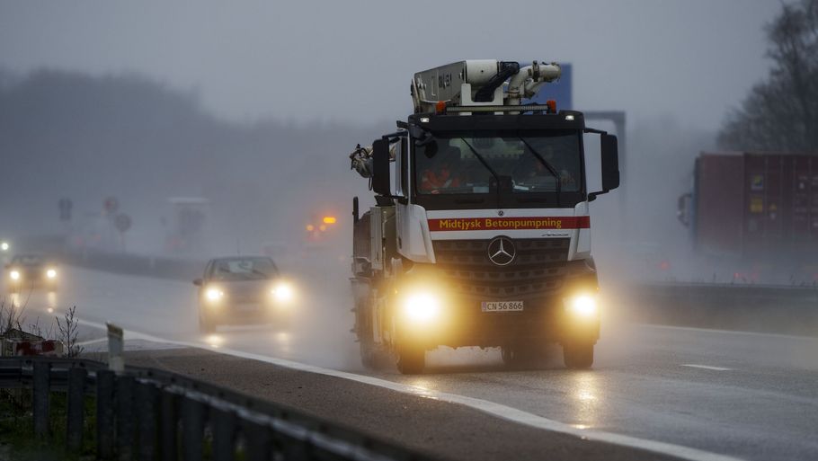 En lastbil er væltet på Fynske Motorvej natten til onsdag. (Arkivfoto.) Foto: Bo Amstrup/Ritzau Scanpix