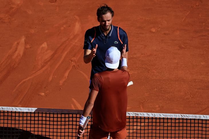 I april spillede de to tennisspillere mod hinanden. Her vandt danskeren i to sæt. Foto: VALERY HACHE/Ritzau Scanpix.