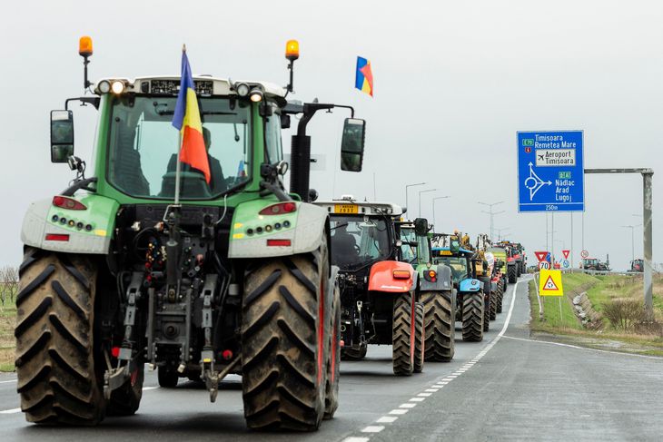 I Rumænien har landmændene også protesteret mod ukrainsk korn. Foto: Inquam Photos/Cornel Putan/Reuters/Ritzau Scanpix
