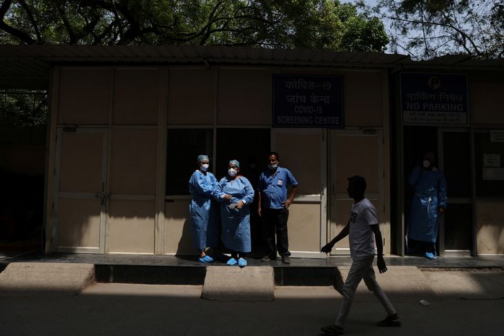 På hospitalerne i Indien forbereder man sig på at få et hav af coronapatienter. Foto: ANUSHREE FADNAVIS, Ritzau Scanpix