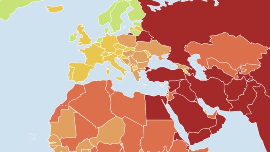 Danmark er stadig et de lande i verden med de bedste forhold for journalister. Foto: Screenshot/World Press Freedom Index