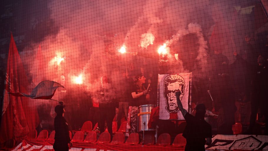 Søndag vil FCK-fans være at finde på Brøndby Stadion, men allerede lørdag opstod der et dramatisk sammenstød på Glostrup Station. (Arkivfoto). Foto: Jens Dresling/POLFOTO
