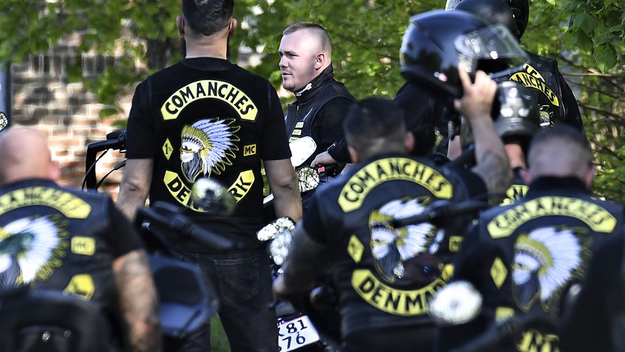 Samme uge som Satudarah blev erklæret fortid i Danmark, viste de tidligere medlemmer sig frem under nyt navn - Comanches MC. Foto: Ernst van Norde
