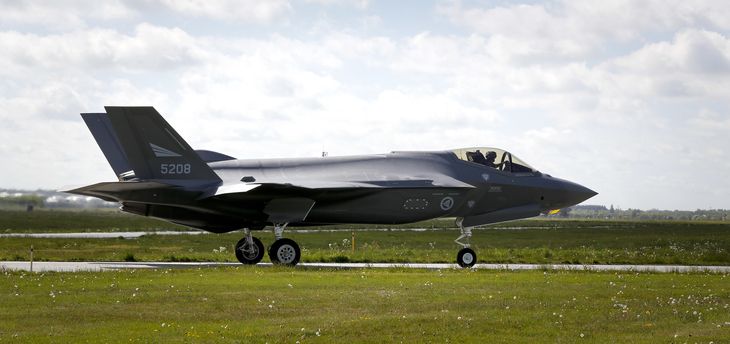 Norsk F-35 under en støjtest i Danmark. De første danske af slagsen forventes leveret i år. Foto: Anders Brohus