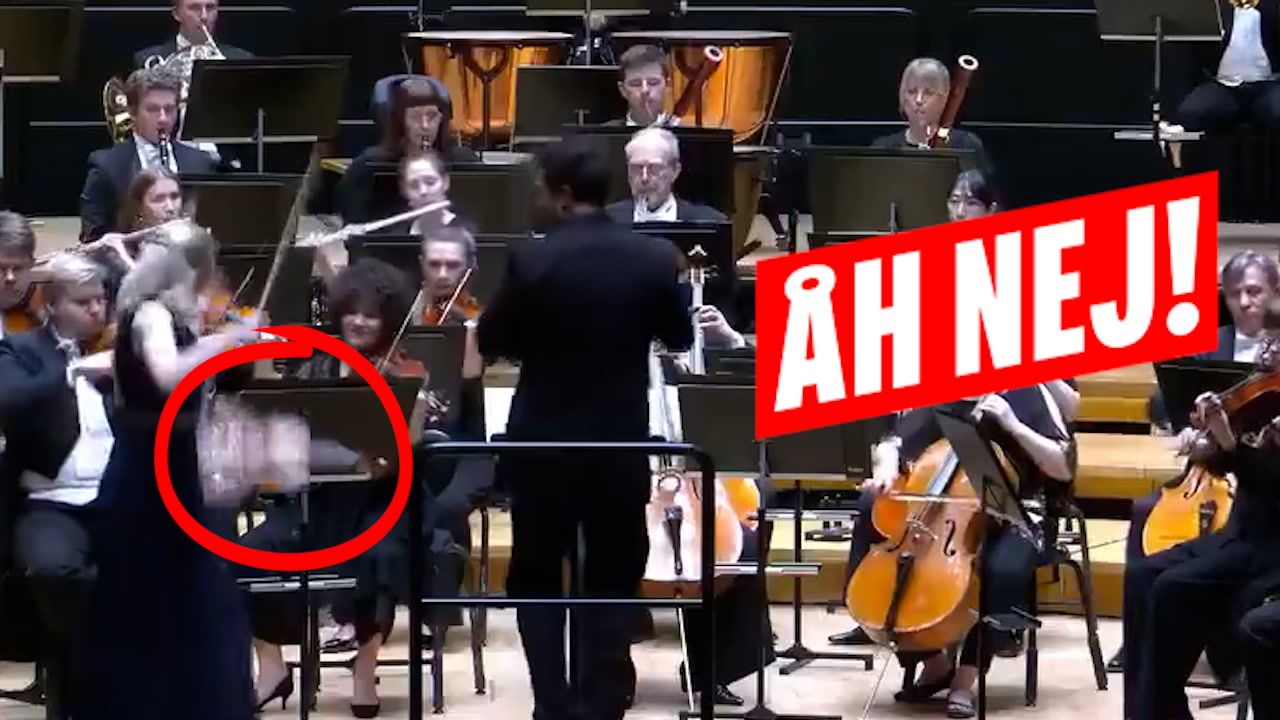 Nej, nej, nej: Her ryger svinedyrt instrument på gulvet – Ekstra Bladet