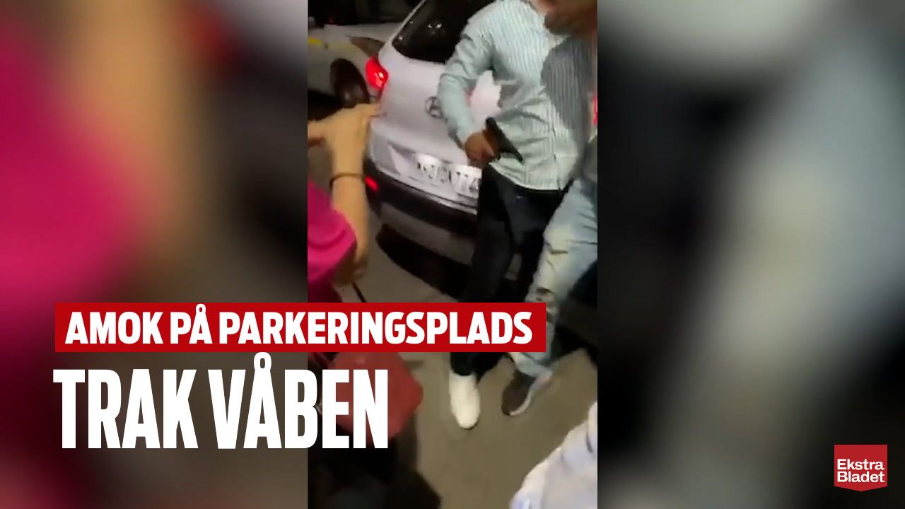 Amok På Parkeringsplads Trak Våben Ekstra Bladet 