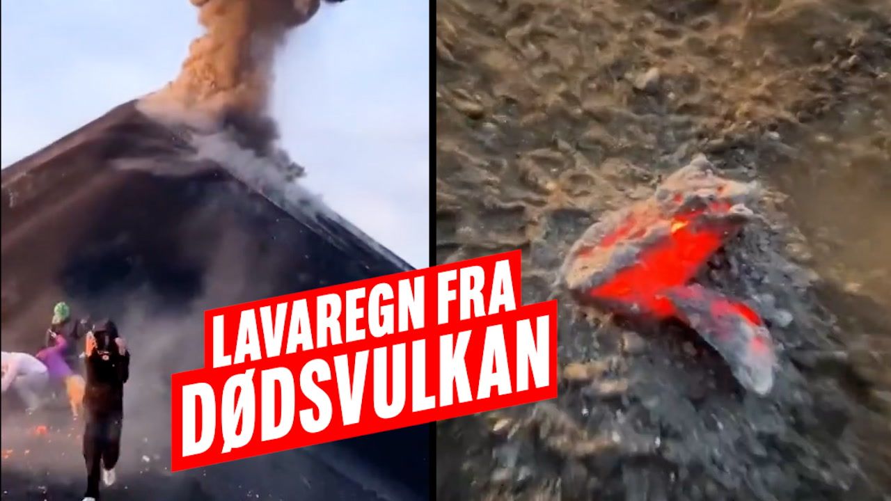 ‘Dødsvulkan’ i udbrud: Lavaregn over turister – Ekstra Bladet