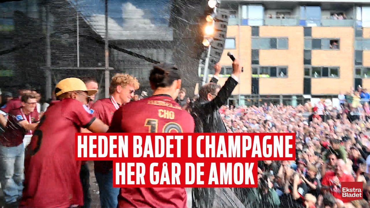 De Danske Mestre Amok Champagnebadet Fortsætter På Heden Ekstra Bladet 