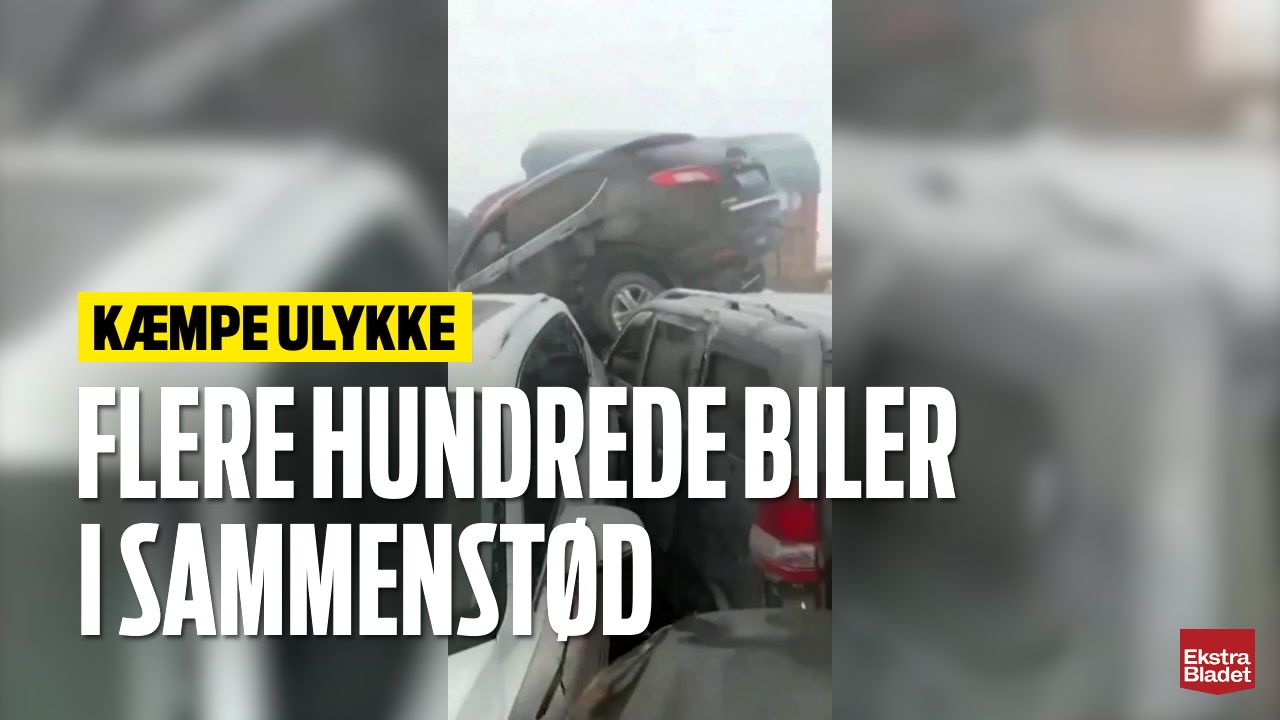 Flere Hundrede Køretøjer I Sammenstød Ekstra Bladet 